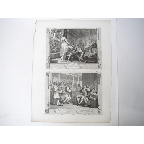 9148 - William Hogarth (1697-1764): 'Industry And Idleness', suite of 12 engravings, 1747, comprising Plt 1... 