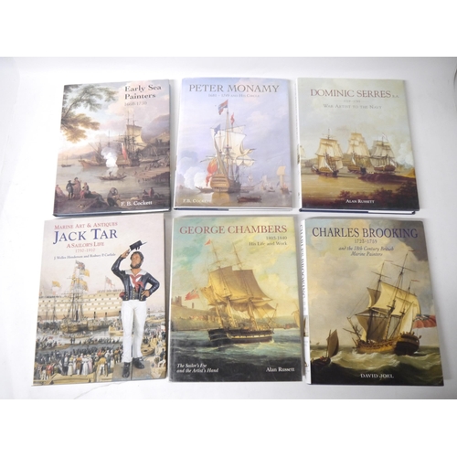 9150 - Six Antique Collectors Club titles on Marine Painting, including Charles Brooking, George Chambers, ... 