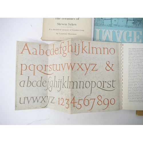 9164 - A box of Typography, Printing, Private Press books, including 'Alphabet and Image', James Shand Shen... 