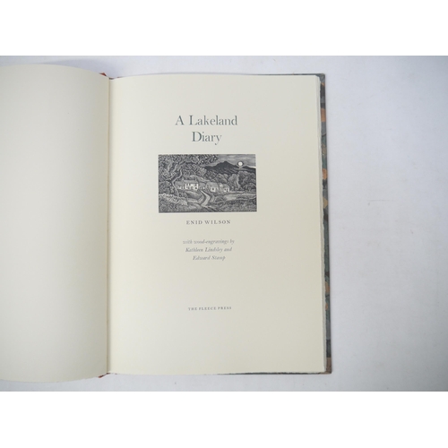 9177 - (The Fleece Press), Enid Wilson: 'A Lakeland Diary', Woolley, The Fleece Press, 1985, limited editio... 