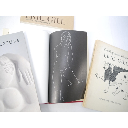 9188 - Eric Gill, a small collection of titles by or relting to Eric Gill, including Robert Harling & Eva S... 