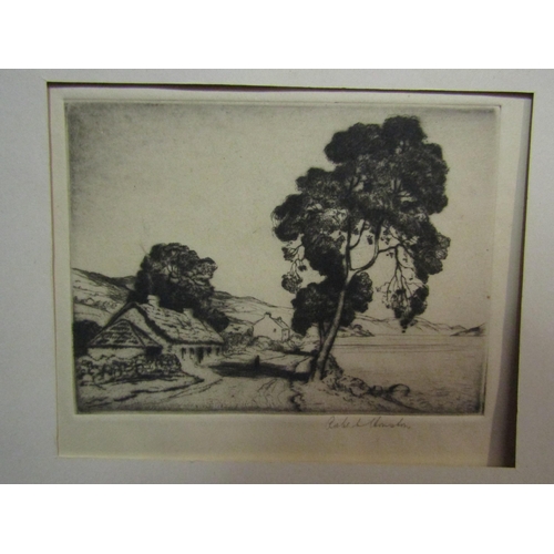 1029 - Two unframed etchings of landscape scenes by A. Murray and Robert Houston