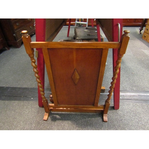 1090 - A brass coal scuttle, copper kettle, candlesticks and a fire screen