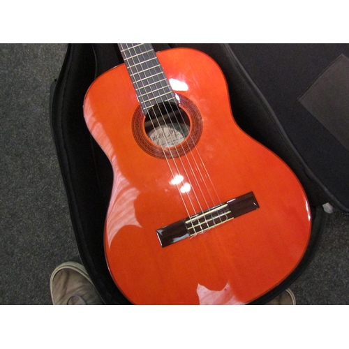 1124 - An Angel Lopez acoustic guitar in soft case