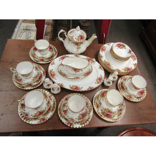 1144 - A collection of Royal Albert ‘Old Country Roses’ pattern dinner and tea wares