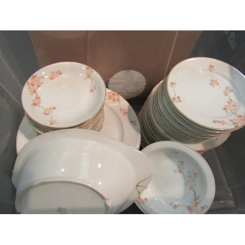 1469 - Three boxes of Fukayawa part tea and dinner service with hand decorated tree branches  (E)  £8-12