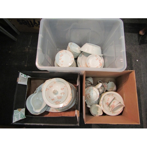 1469 - Three boxes of Fukayawa part tea and dinner service with hand decorated tree branches  (E)  £8-12