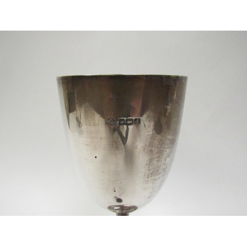 5051 - A William Hutton silver goblet Sheffield 1921, 18.5cm tall, 8.5cm diameter, 24g