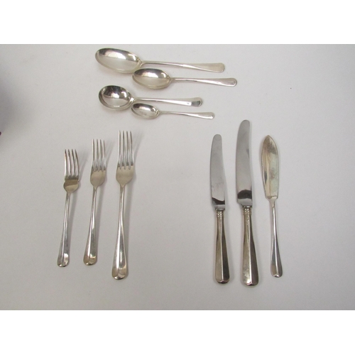 5079 - A canteen of cutlery for 12 place settings by three makers predominately A. Church & Sons Ltd., dati... 