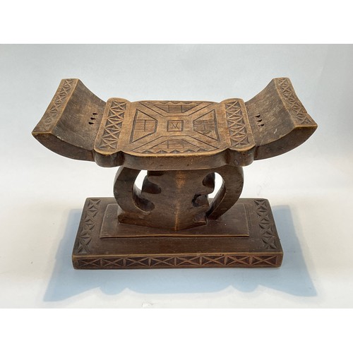 5225 - A central Ghana carved wood stool