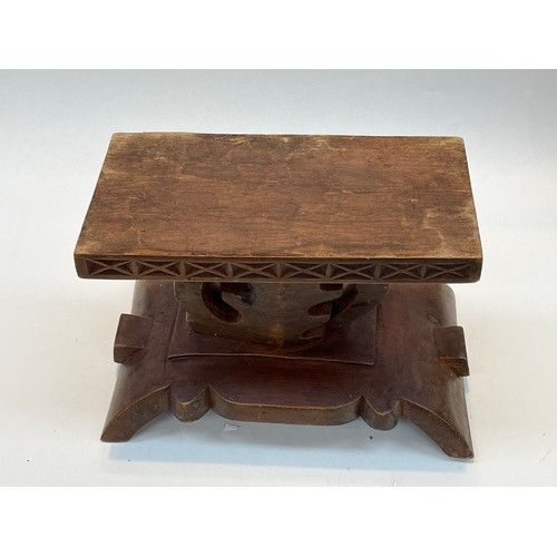 5225 - A central Ghana carved wood stool