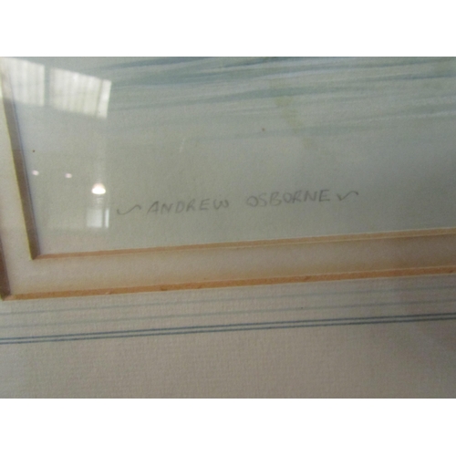 4081 - ANDREW OSBORNE: 'Thrush and Kingfisher' watercolours, both signed lower left, framed and glazed, 28c... 