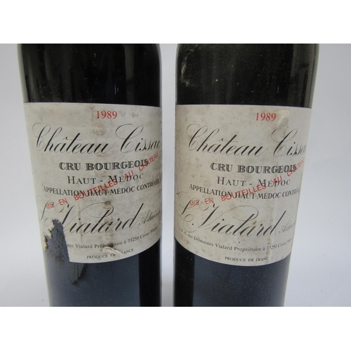 4528 - 1989 Chateau Cissac Cru Bourgeois Haut Medoc, L.Vialard x 2