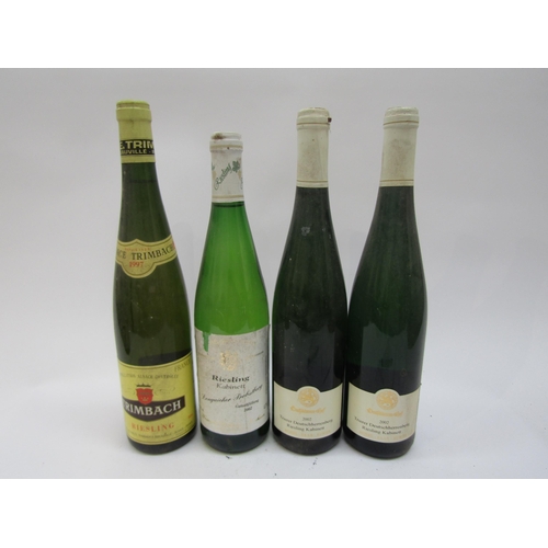 4541 - 2002 Dautfanherron-Hof Reisling Kabinett x 2, 1997 Trimbach Reisling Alsace, 2002 Longvicher Probstb... 