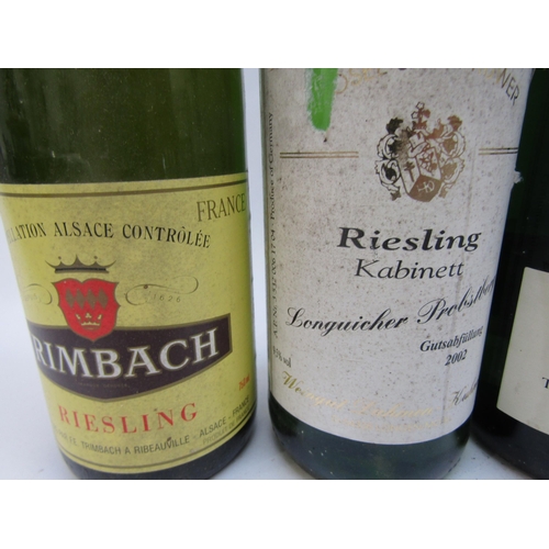 4541 - 2002 Dautfanherron-Hof Reisling Kabinett x 2, 1997 Trimbach Reisling Alsace, 2002 Longvicher Probstb... 