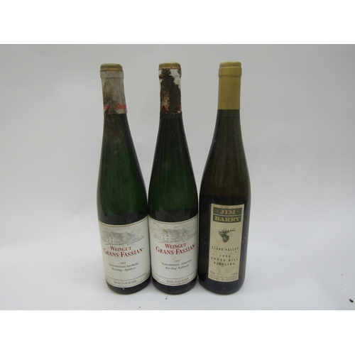 4542 - 1997 Weingut Grans-Fassian Trittenheimer Altarchen Reisling Kabinett x 2, 1996 Jim Barry Clare-Valle... 