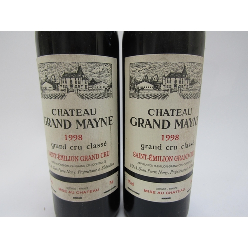 4544 - 1998 Chateau Grand Mayne, Grand Cru Classe, Saint Emilion Grand Cru x 2