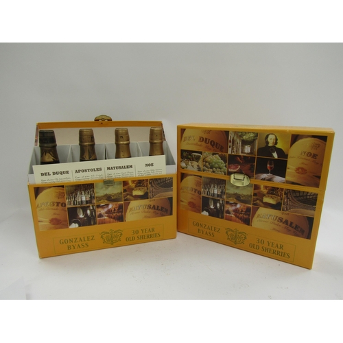 4564 - Gonzalez Byass Presentation boxes, 30 year old sherries, Amontillado, Palo-Cortado, Oloroso and PX, ... 