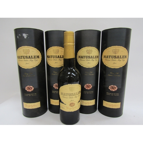 4569 - Gonzalez Byass Matusalem 30 year old Oloroso, 4 x 375ml, in tubes (one lid missing off tube)