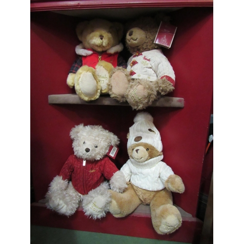 4118 - A group of Harrods bears: 2015, 2016, 2017, 2019 (4)