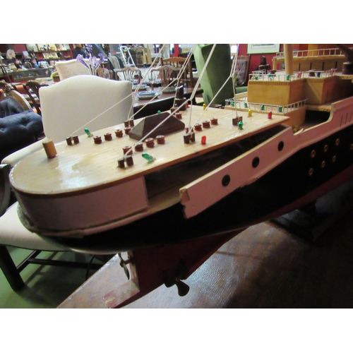 4130 - A model of the Titanic on stand, a/f, 44cm high x 120cm long    (E) £12-20