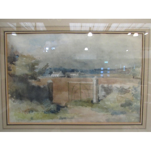 4134 - THOMAS CARR (1909-1999): The Gateway Tullymore, watercolour, framed and glazed, 36cm x 54cm image si... 