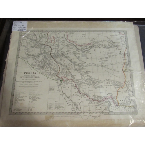 4138 - Five unframed 19th Century maps of the Middle East dated from 1831 to circa 1860, focusing on differ... 