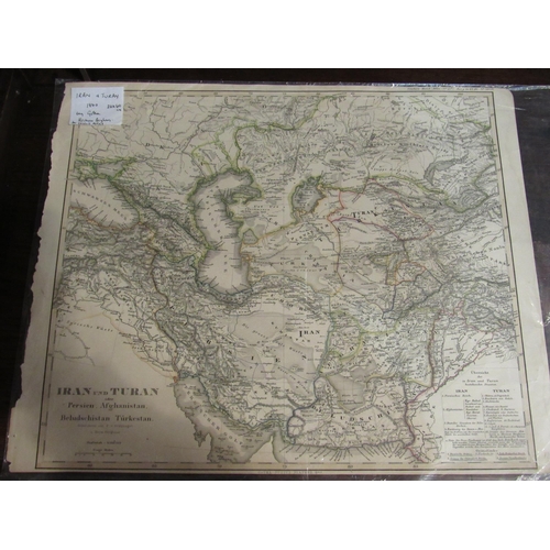 4138 - Five unframed 19th Century maps of the Middle East dated from 1831 to circa 1860, focusing on differ... 