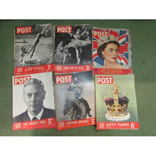 4222 - A box of picture post magazines, mainly late 30's and 40's