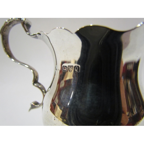 4320 - A Georgian style silver cream jug, Chester mark 1899, makers mark rubbed   (R) £40