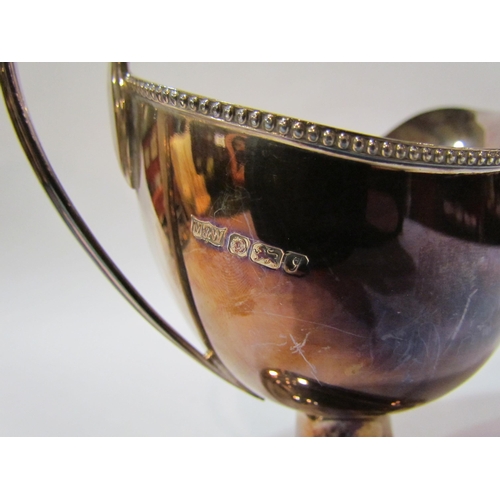 4360 - A Mappin & Webb silver sauce boat, Sheffield 1983, 14.5cm x 17.5cm, 245g