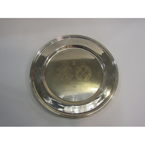 4509 - A silver platter, Royal wedding 1981 limited edition 55/850