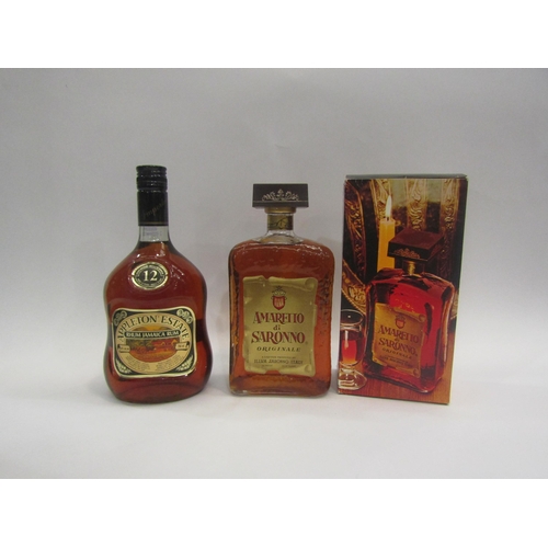 4558 - Amaretto ch Saromo 700ml, Appleton Estate 12 year old Rhum Jamaica Rum, 730ml (2)