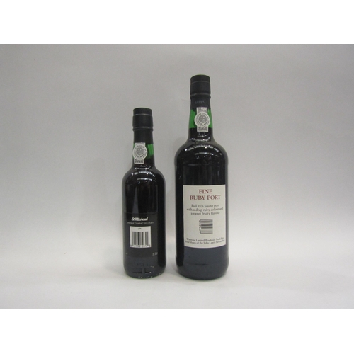 4562 - Fine Ruby Port, Waitrose 75cl, Vintage Character Port 37.5cl (2)