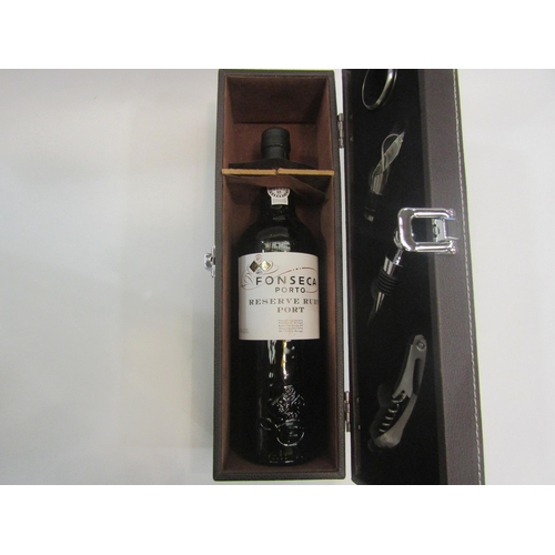 4563 - Fonseca Reserve Ruby Port N/V in case with wine set