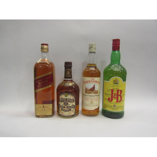 4577 - Chivas Regal 12 years old, J&B Rare blended Scotch Whisky 1125ml, The Famous Grouse 75cl, Johnnie Wa... 