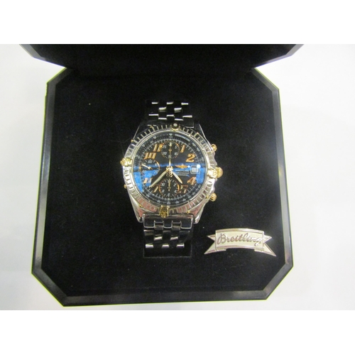 8246 - A Breitling Chronomat Automatic gent's chronograph wristwatch, boxed with details, paperwork etc