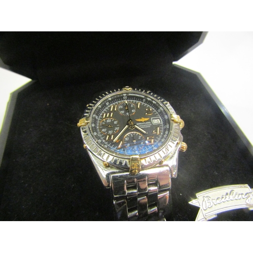 8246 - A Breitling Chronomat Automatic gent's chronograph wristwatch, boxed with details, paperwork etc