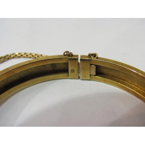 4381 - A gold belt buckle bracelet marked 14k approx 10g