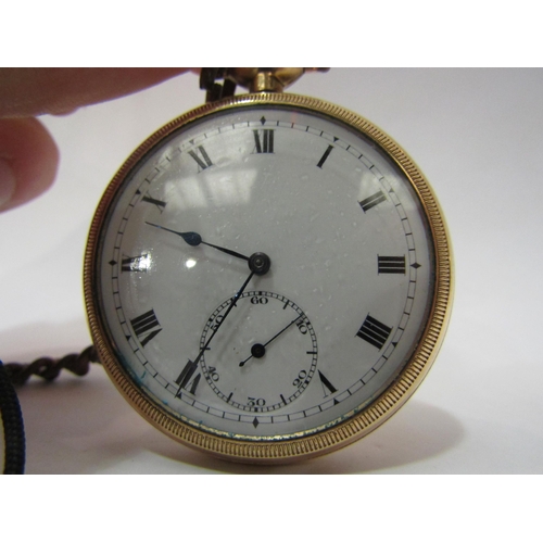 4398 - A gold plated pocket watch