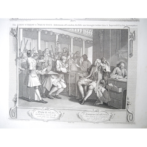 1126 - William Hogarth (1697-1764): 'Industry And Idleness', suite of 12 engravings, 1747, comprising Plt 1... 