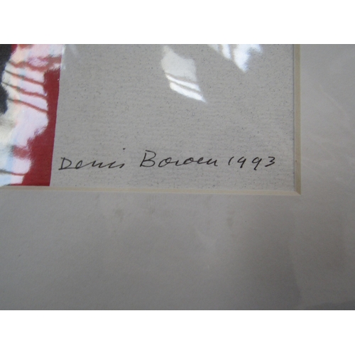 1311 - A Denis Bowen original spray paint abstract painting, 