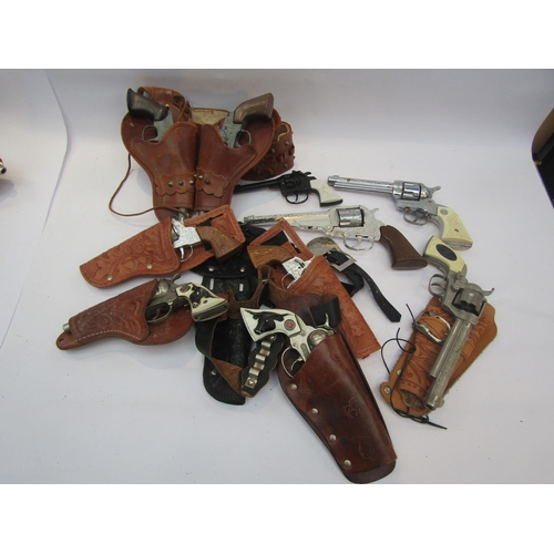 5034 - A collection of assorted playworn toy guns, cap guns and pistols including Lone Star, Gonher etc tog... 