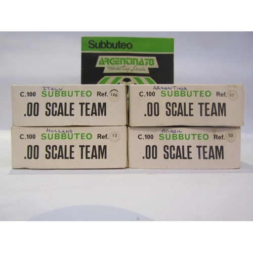 5058 - A boxed Subbuteo Argentina 78 World Cup Finals Four Semi Finalists set comprising Italy, Brazil, Arg... 