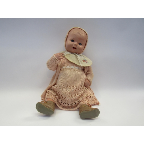 5090A - A mid 20th Century hard plastic jointed doll, head stamped PB3/40