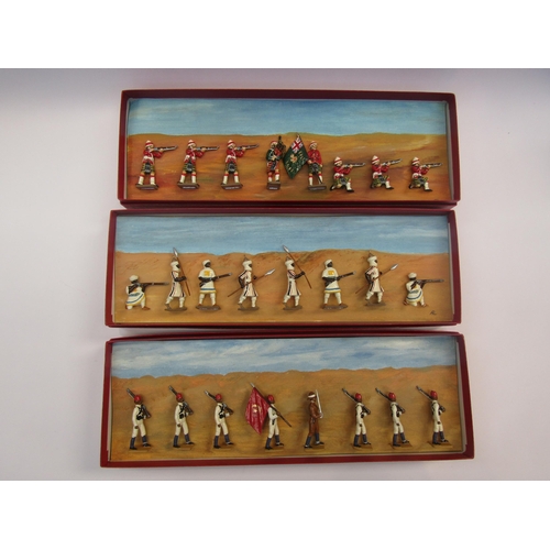 5095 - Three boxed hand painted lead figure sets depicting Sudan 1898 soldiers, comprising Cameron Highland... 