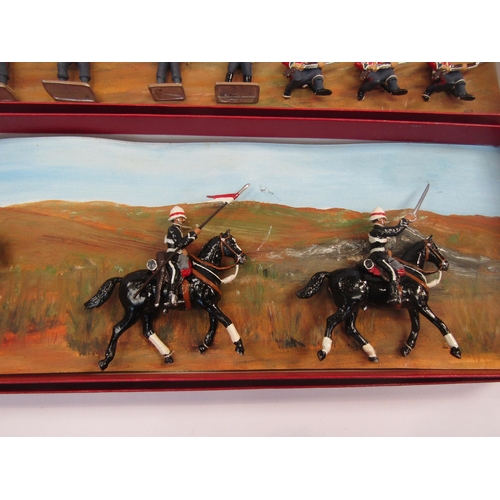 5096 - Three boxed hand painted lead figure sets depicting Zulu War 1879 soldiers comprising  Umcijo regime... 