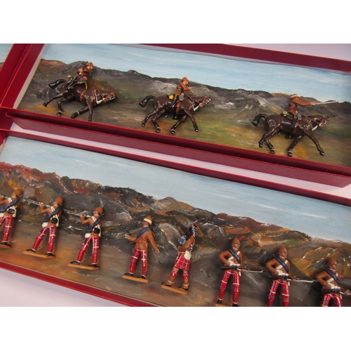 5097 - Four boxed hand painted lead figure sets depicting India 1859 soldiers, comprising Ayub Khan, 10th H... 