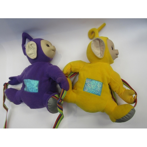 5098 - Two Teletubbies backpacks, Tinkywinky and LaLa                (C)