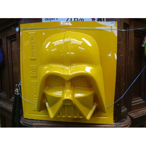 5099 - A Star Wars Darth Vader plastic mould, 69cm x 66cm